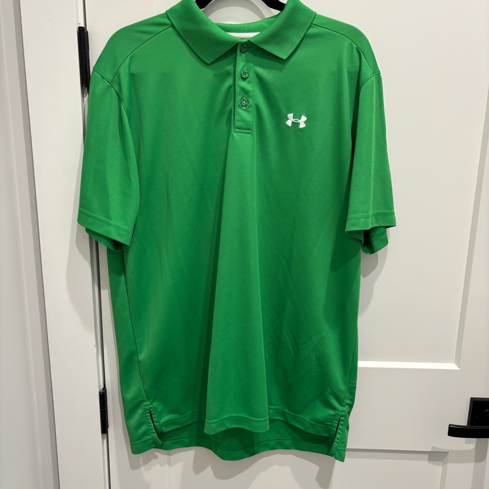 LG Men's Vibrant Green Polo Shirt